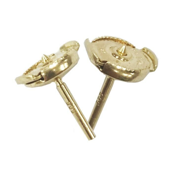 9ct Yellow Gold Alpha / Guardian Earring Back Fittings
