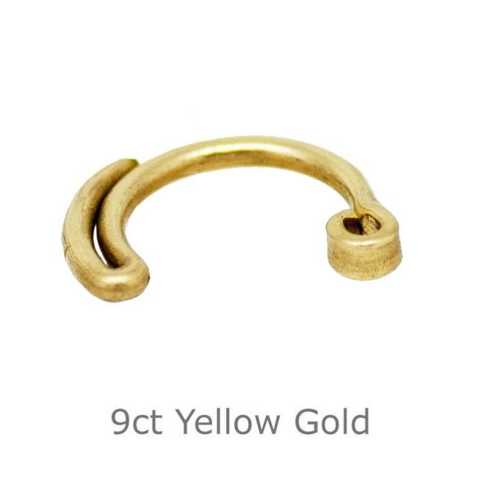 9ct Yellow Gold Padlock Hasps