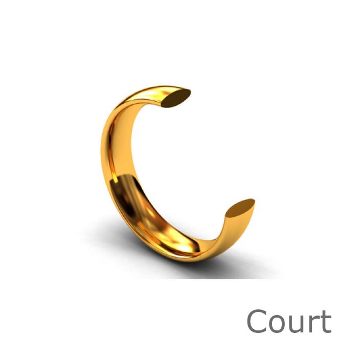 Court Shape Wedding Ring | Equivalent to WCAM or WCAH (see options)