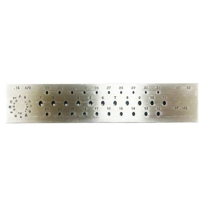 Oval Draw Plate 6mm - 3mm 31 Holes