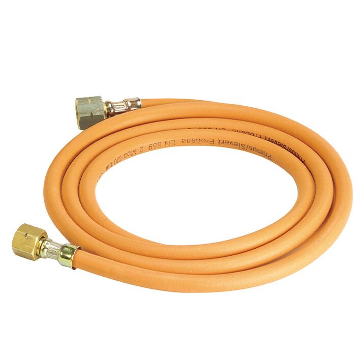 SIEVERT PROPANE HOSE WITH CONNECTIONS, 2 METERS