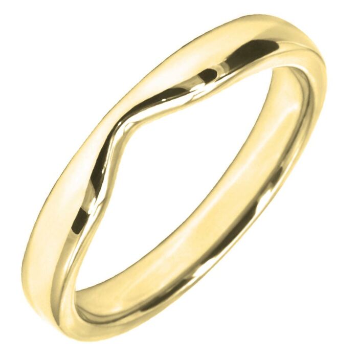 3.25mm Shaped Wedding Ring | W575