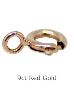 9ct RED GOLD CLOSED BOLT RINGS 6mm