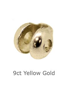 9ct YELLOW GOLD BROOCH JOINT BALL BROOCH FITTINGS
