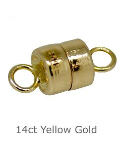 14ct YELLOW GOLD MAGNETIC CLASP WITH JUMP RINGS