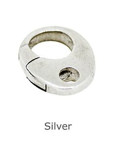 SILVER OVAL TRIGGER CLASP