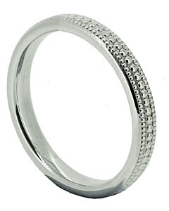 Wedding Ring Diamond CUT 52 VARIANT MILLGRAIN PATTERN POLISH FINISH