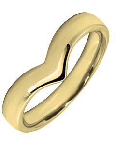 3.5mm Shaped Wedding Ring | W295