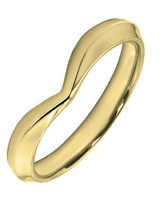 3mm Shaped Wedding Ring | W532